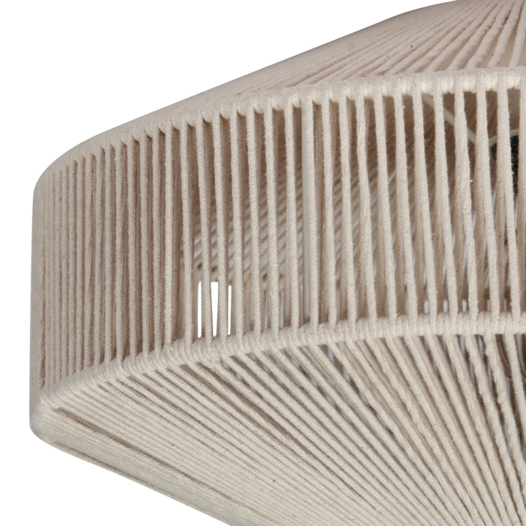 Plafoniera boho beige in cotone Ø46cm E27 Trio Svea