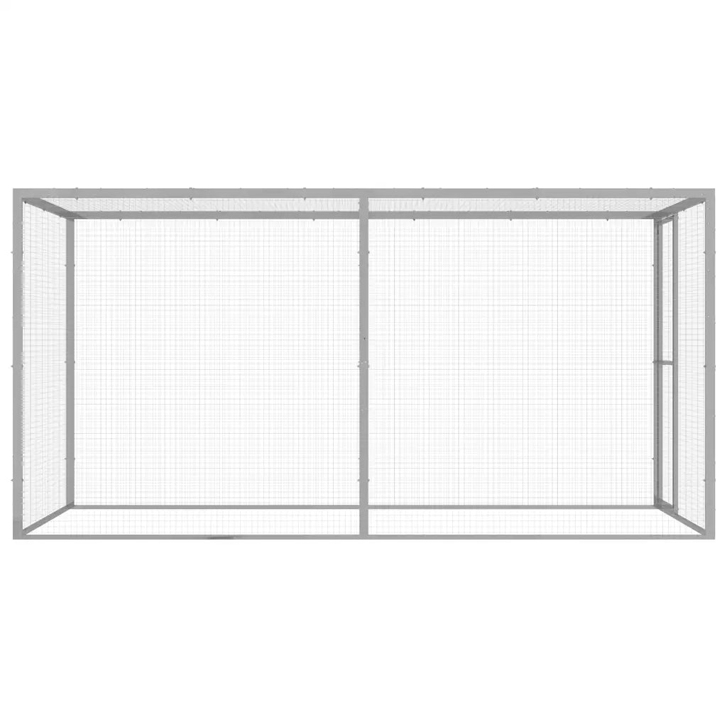 Gabbia per Gatti 3x1,5x1,5 m in Acciaio Zincato 146357