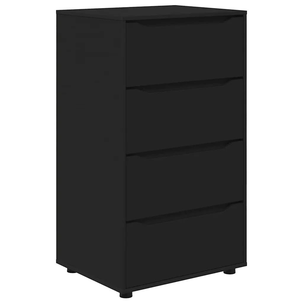 Armadi di Stoccaggio 2 pcs Nero 60 x 48 x 105 cm