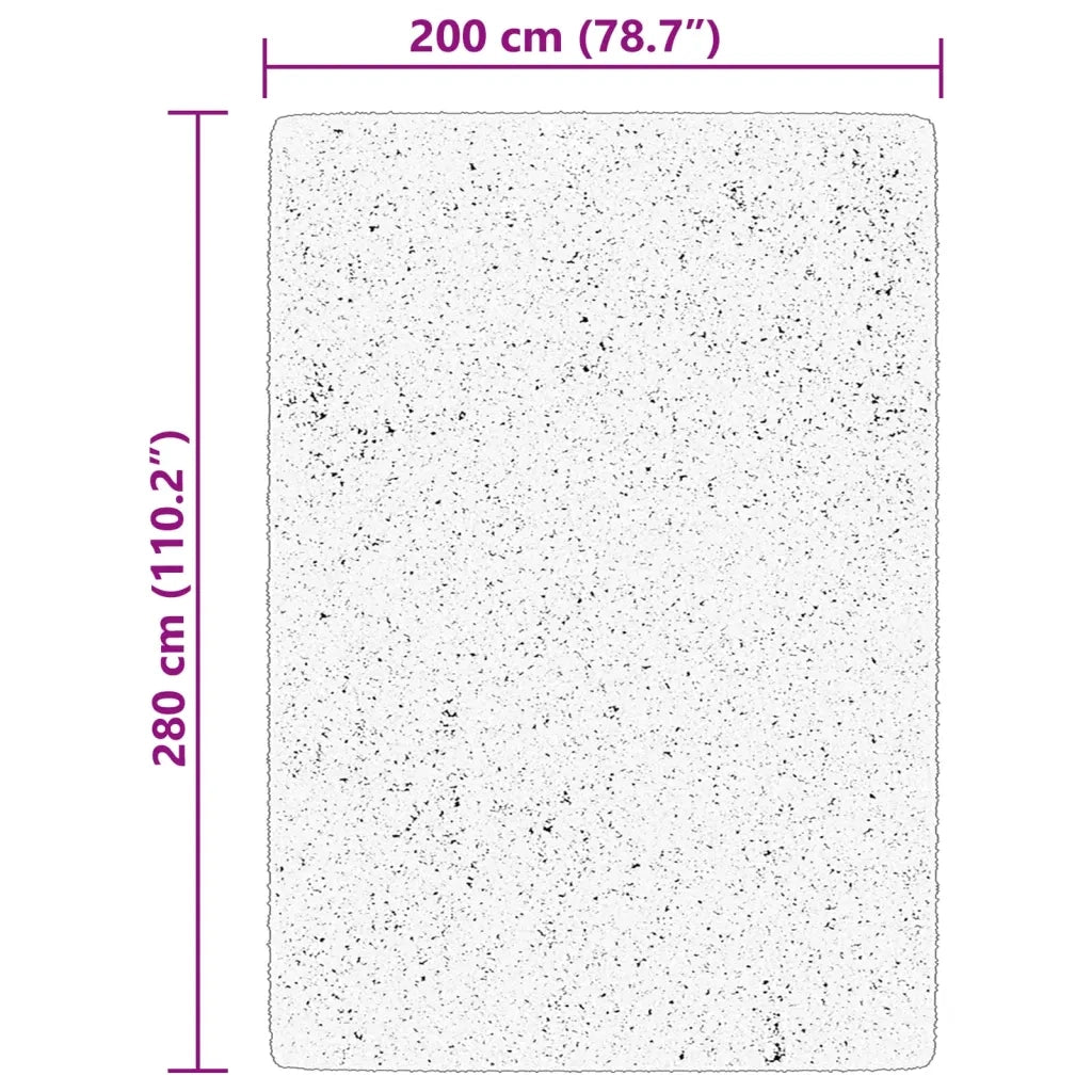 Tappeto del soggiorno | Tappeto a Pelo Corto HUARTE Morbido e Lavabile Crema 200x280 cm
