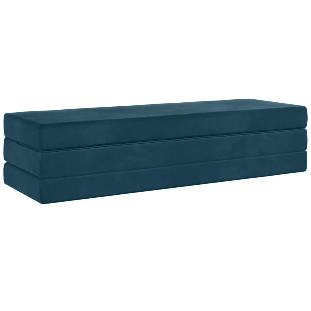 Divano Letto Pieghevole 200 x 67 x 45 cm Blu 900262