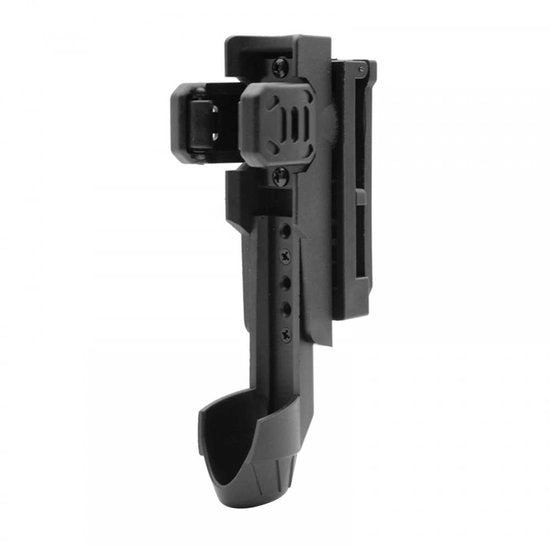 Holster con 360 gradi di rotazione - Riemhouder - Fermo tattico - Progettazione aperta - Nylon - Dimensioni 15,5 x 3 cm - Holster a stanga
