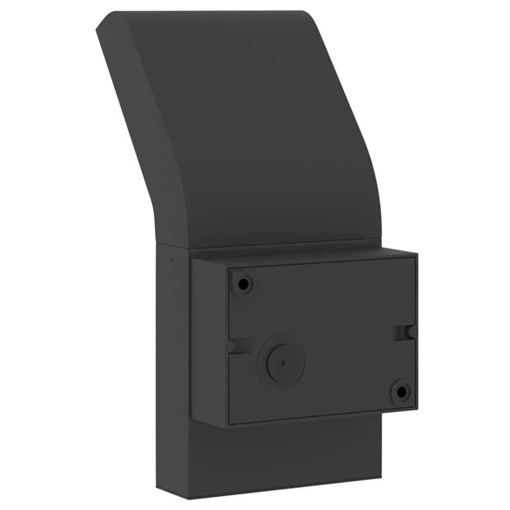 Applique con LED e Sensore 2 pz Nere in Alluminio Pressofuso 4006271