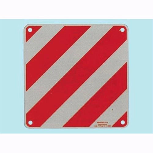 Cartello Carico Sporgente a norma in alluminio Rifrangente classe 2 - 50x50 cm