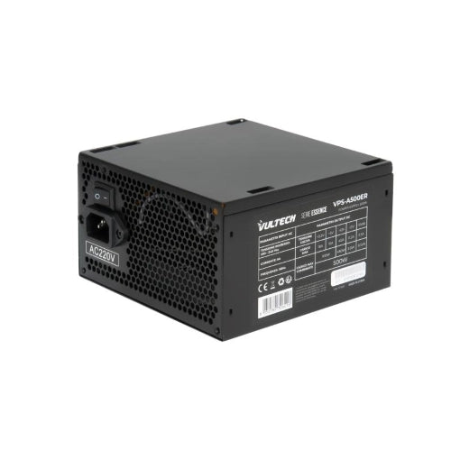 ALIMENTATORE VULTECH VPS-A500ER 500W CON VENTOLA DA 12CM TERMOREGOLATA - RETAIL SERIE ESSENCE