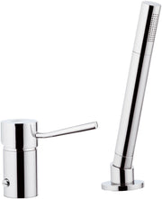 Rubinetto bordo vasca con deviatore e doccetta minimale serie minimal