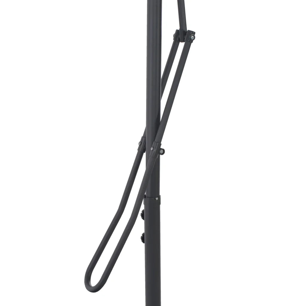 Ombrellone con Palo in Acciaio-Ombrello da giardino Rosso Bord¨° 300x230 cm
