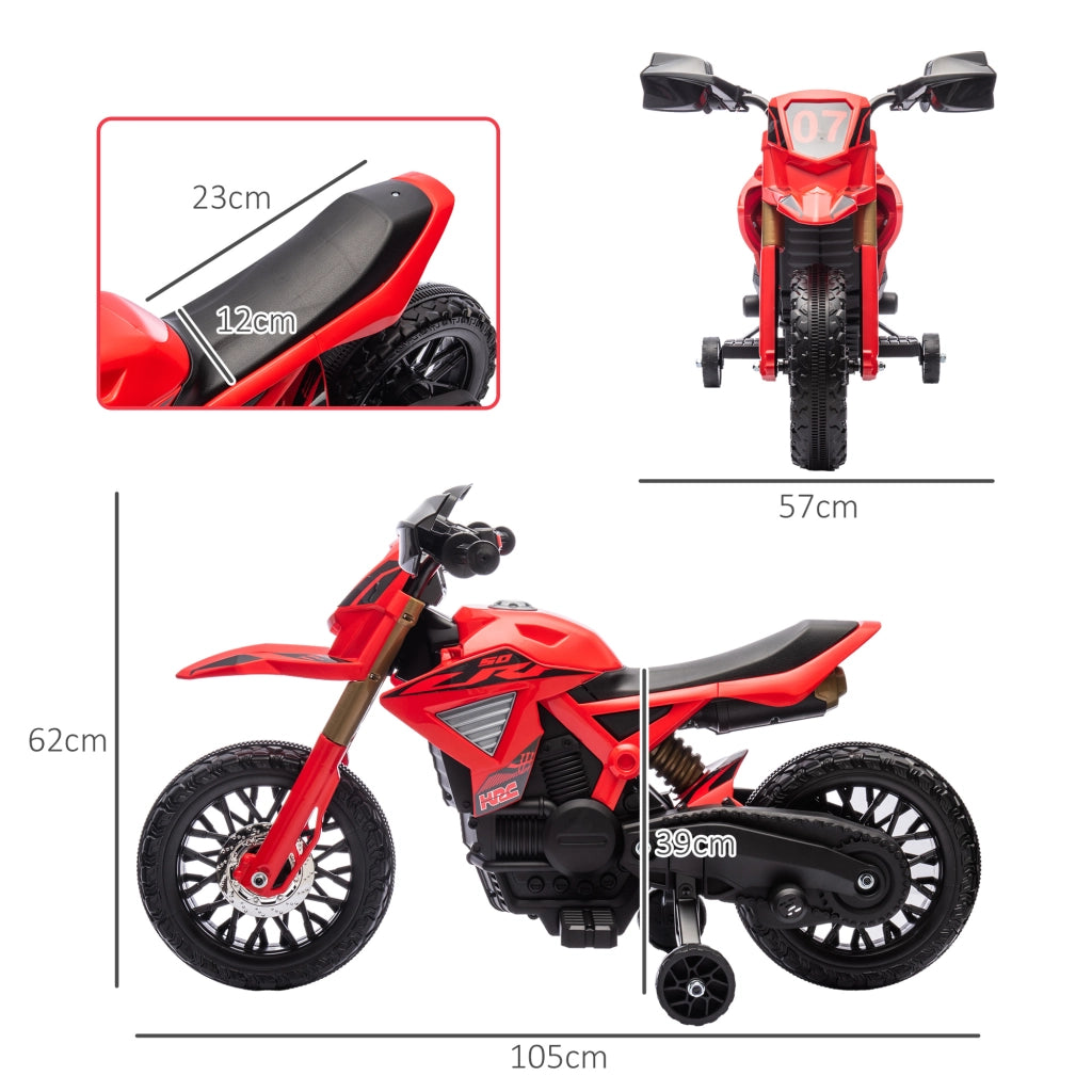 Moto elettrica per bambini 3-8 anni ¨C Minimal ¨C rosso