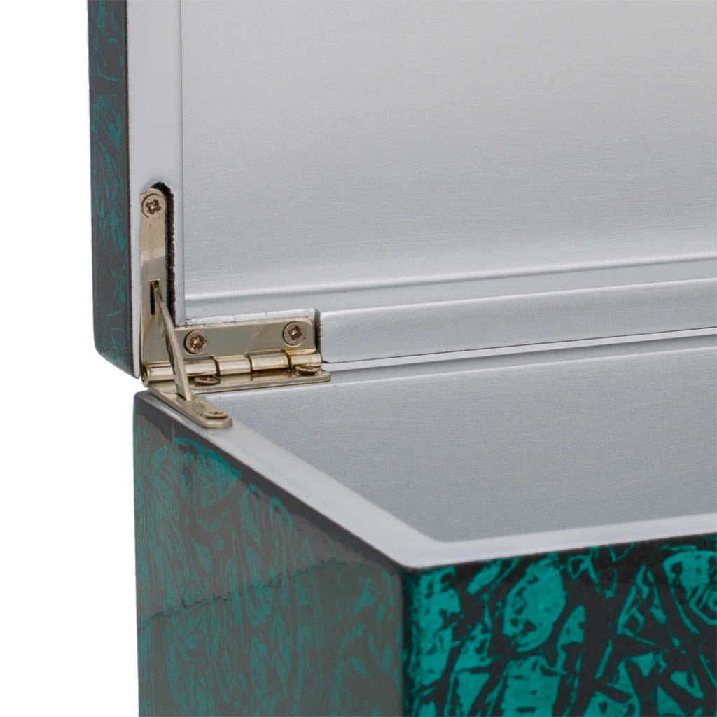 Scatola in ceramica blu 20x12x8h