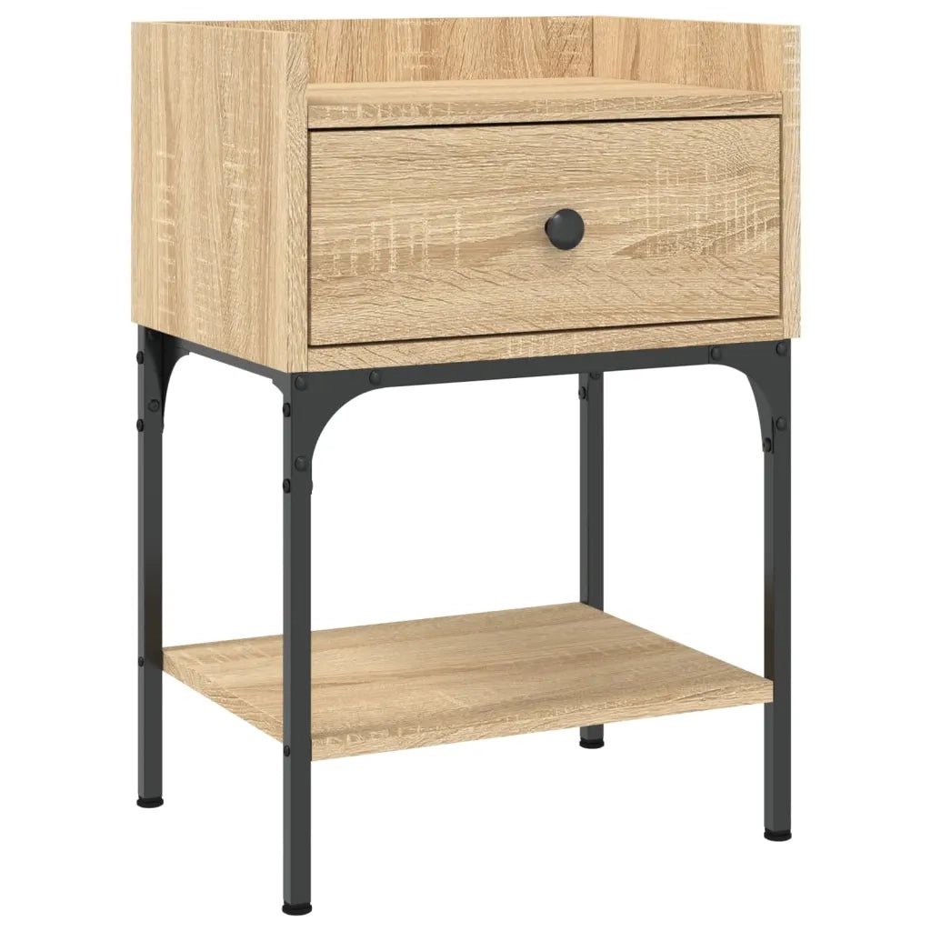 Comodino | Armadio da Notte | Mobiletto da notte Rovere Sonoma 40,5x31x60 cm in Legno Multistrato