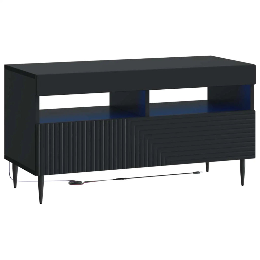 Mobile TV LED Nero Legno ingegnerizzato 896996