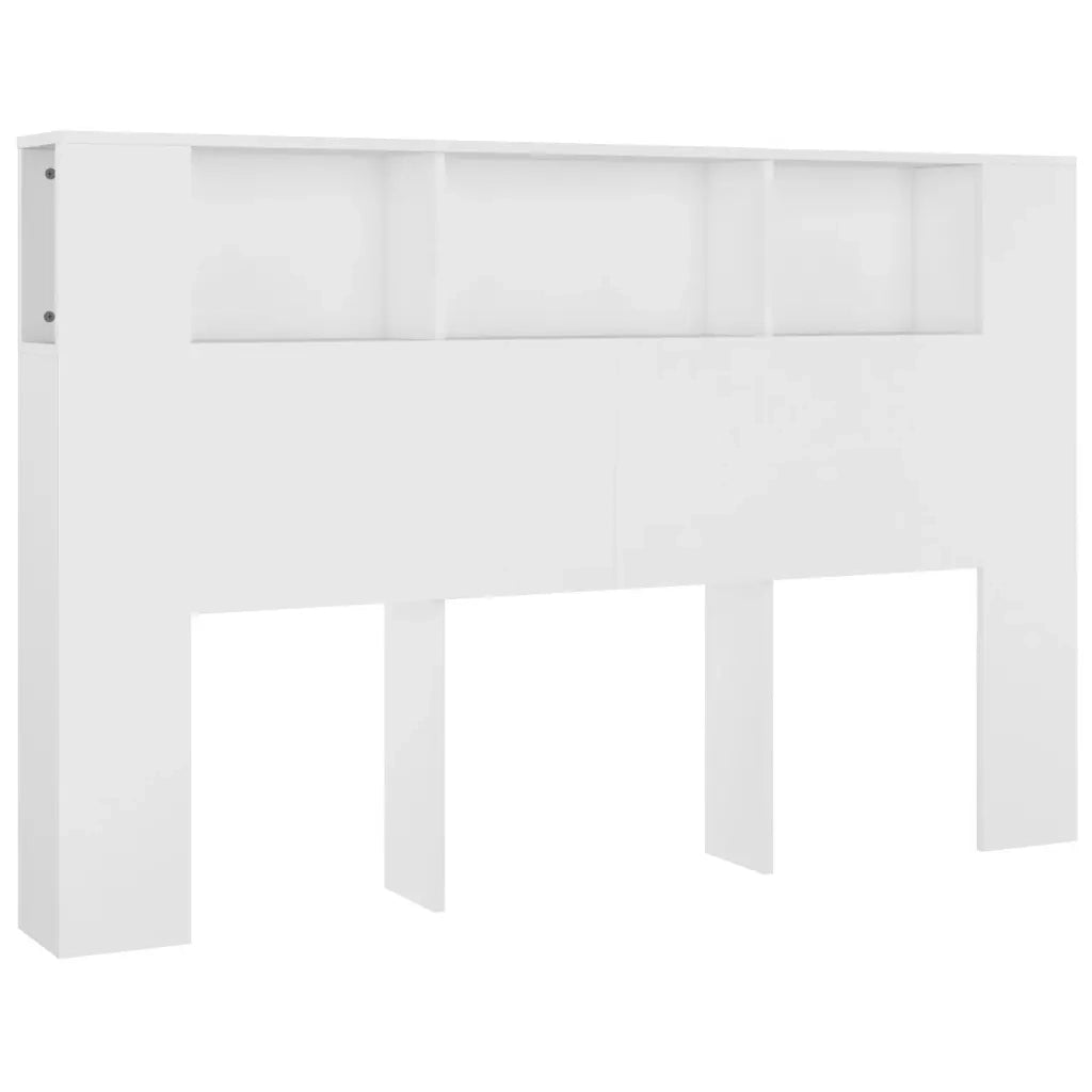 Testiera con Scomparti-Testata del letto Bianca 160x18,5x104,5 cm