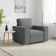 Poltrona Divano Grigio Scuro 100x78x84 cm Tessuto 4104961