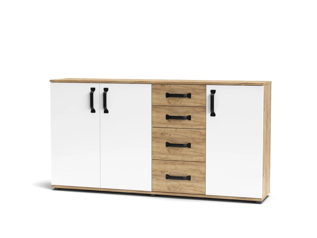Credenza Mosso MO5 colore rovere e bianco