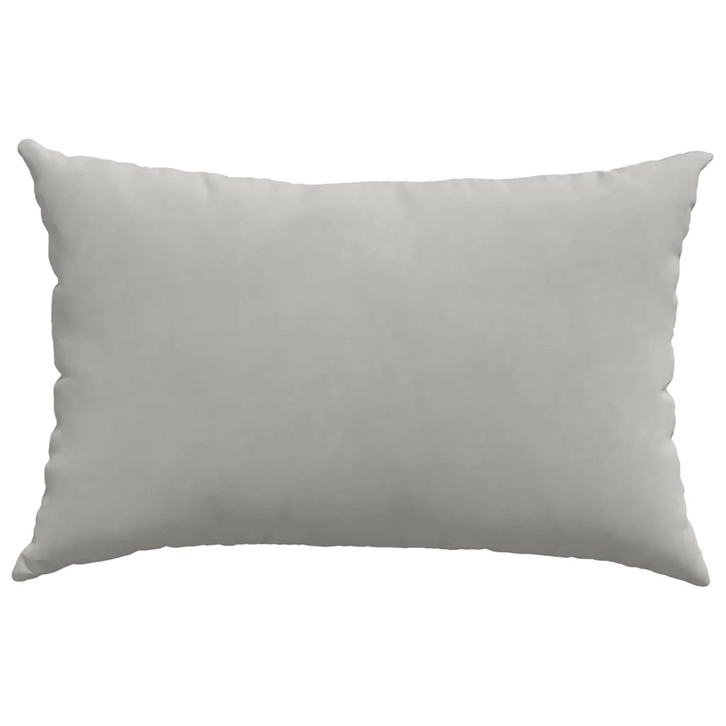 Cuscini da Divano 2 pz-Set di 2 Cuscini per Sofa Grigio chiaro 60 x 40 cm Tessuto 171752