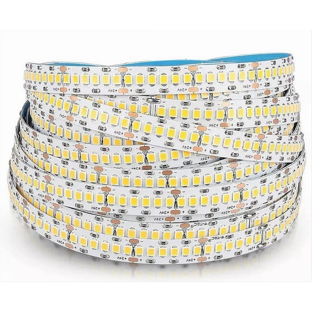 Trade Shop - Strip Striscia Led 5mt Dc 24v Smd 2835 Ip20 90w Luce 3000k 6500k 4000k Dc24v-240 -