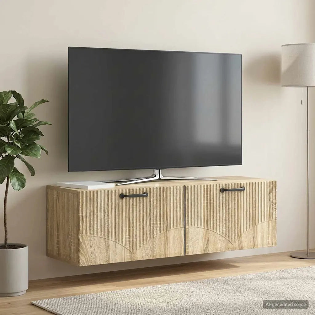 Mobile Porta TV da Muro Rovere Sonoma 98 x 31 x 30 cm 899067