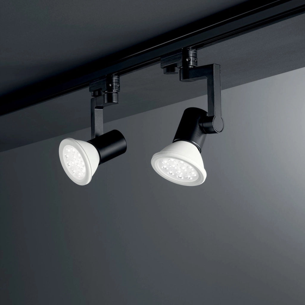 PROIETTORE BINARIO EXPRESS NERO 1 LUCE ATTACCO E27 10X14CM