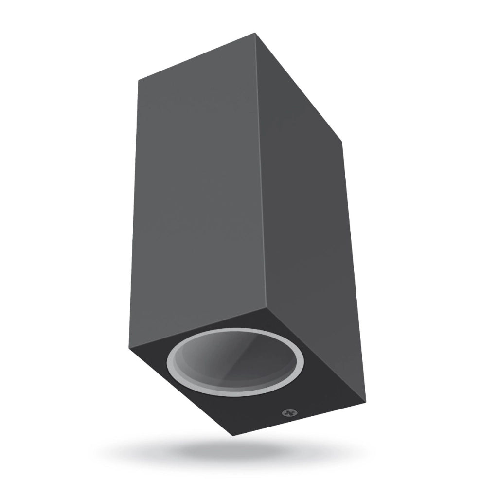 Applique esterna su/giù 2xGU10 alluminio IP54 Aron Videx