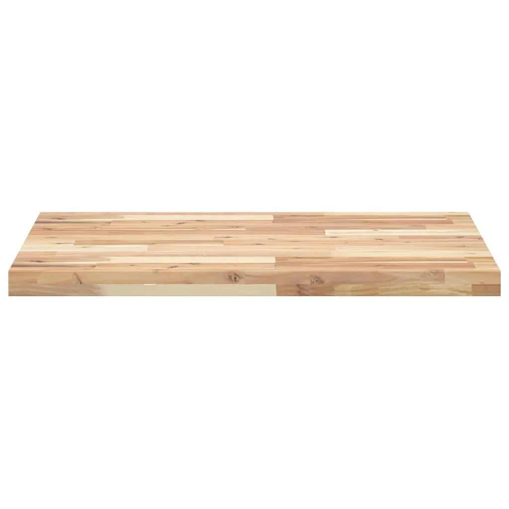 Piano Tavolo | Superficie Tavolo | Piano Scrivania Non Trattato 100x60x4cm Legno Massello Acacia