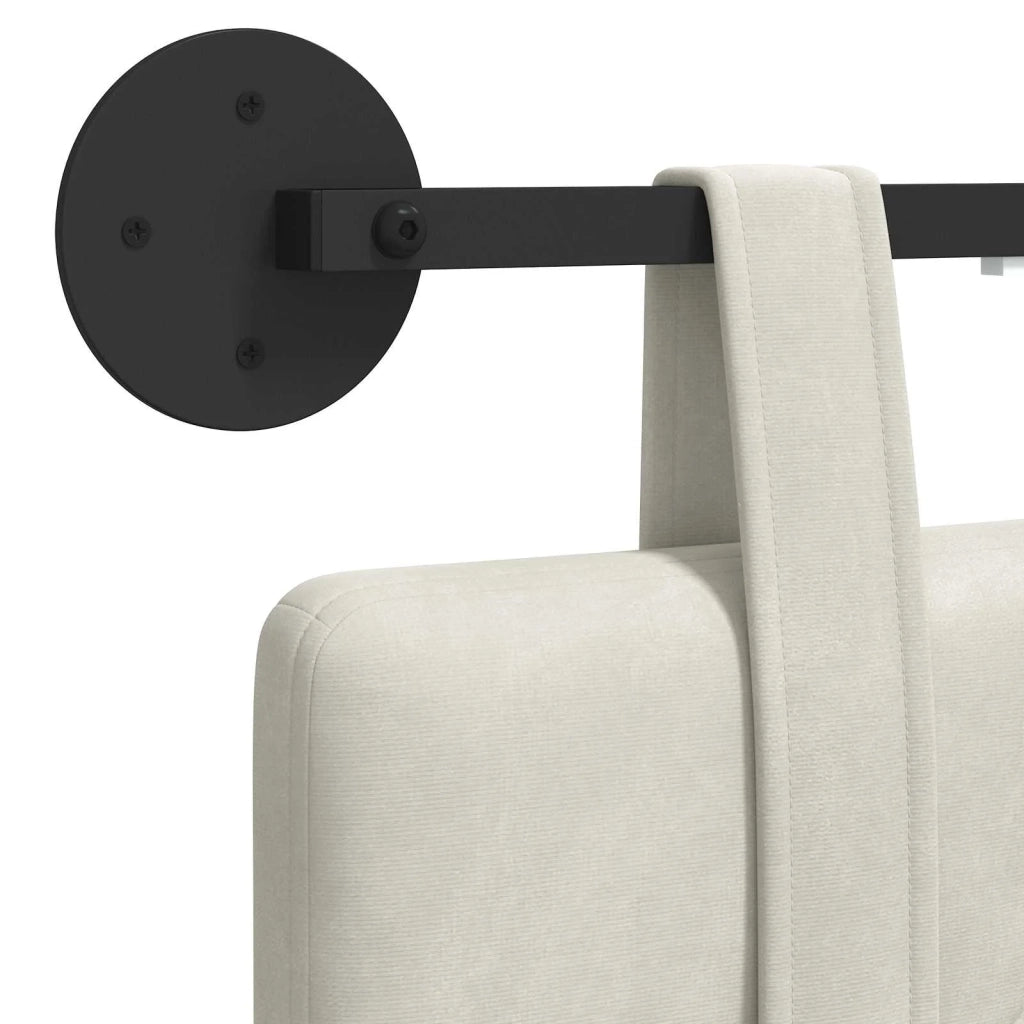 Testiera | Testata sospesa Con luce LED Crema Velluto