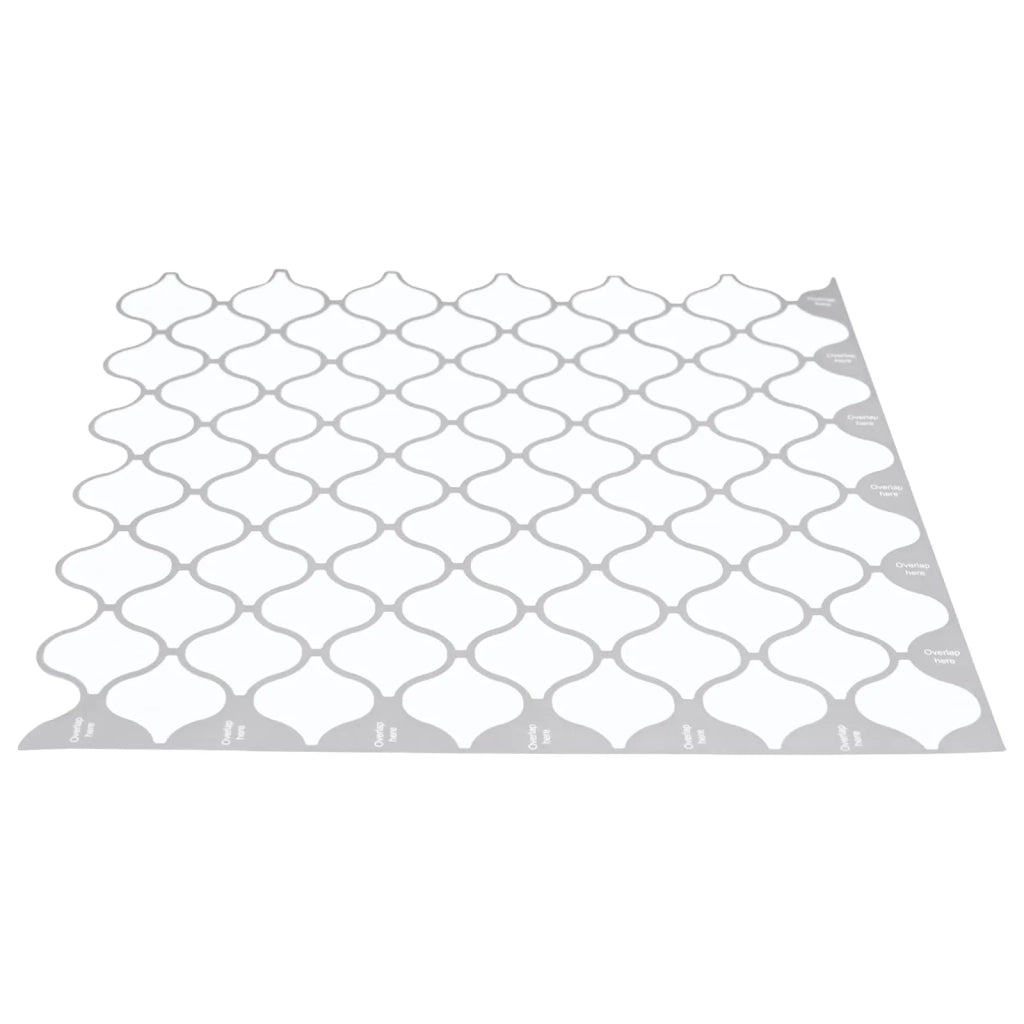 Piastrella Lanturn 20 pcs Bianco 27 x 27 cm Poliuretano e PET 42046235