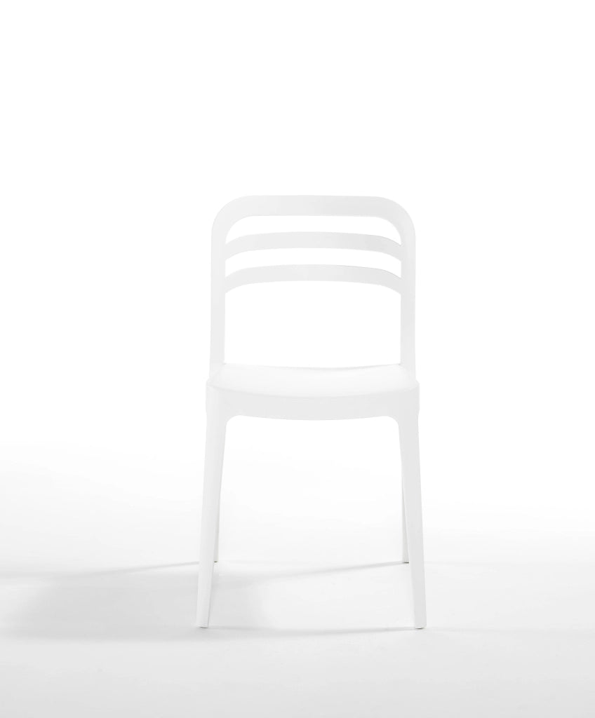 SEDIA C/BRACCIOLI ASPEN BIANCO- 1,0 pz