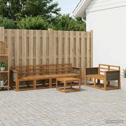 Set di divani da esterno 6 pcs Naturale