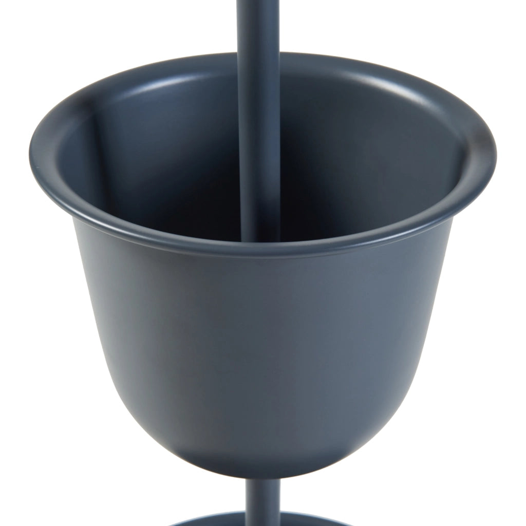 Stand Portapiante Alphen con 2 Vasi - Nero [en.casa]