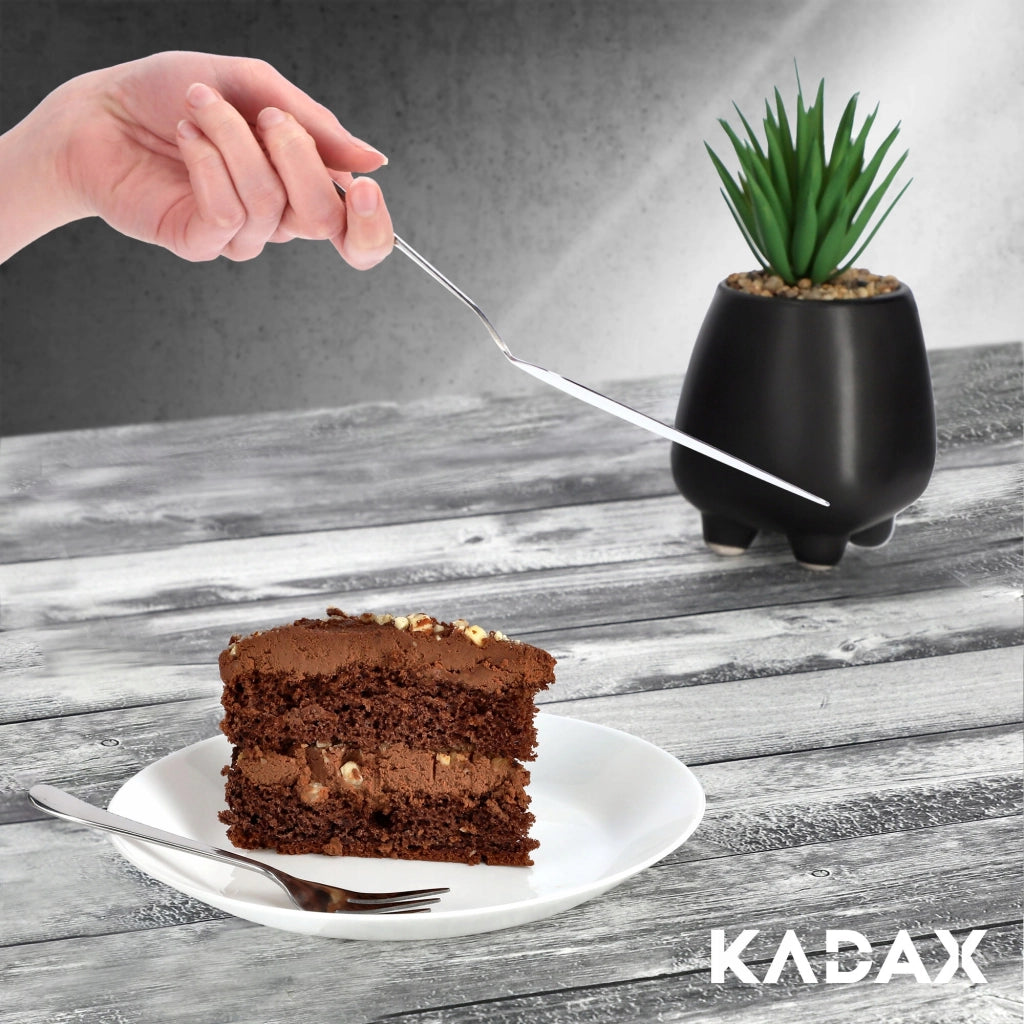 Set di 3 forchette da dessert KADAX lucide