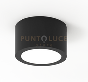 POINT-F Lampada da soffitto nero opaco attacco GX53