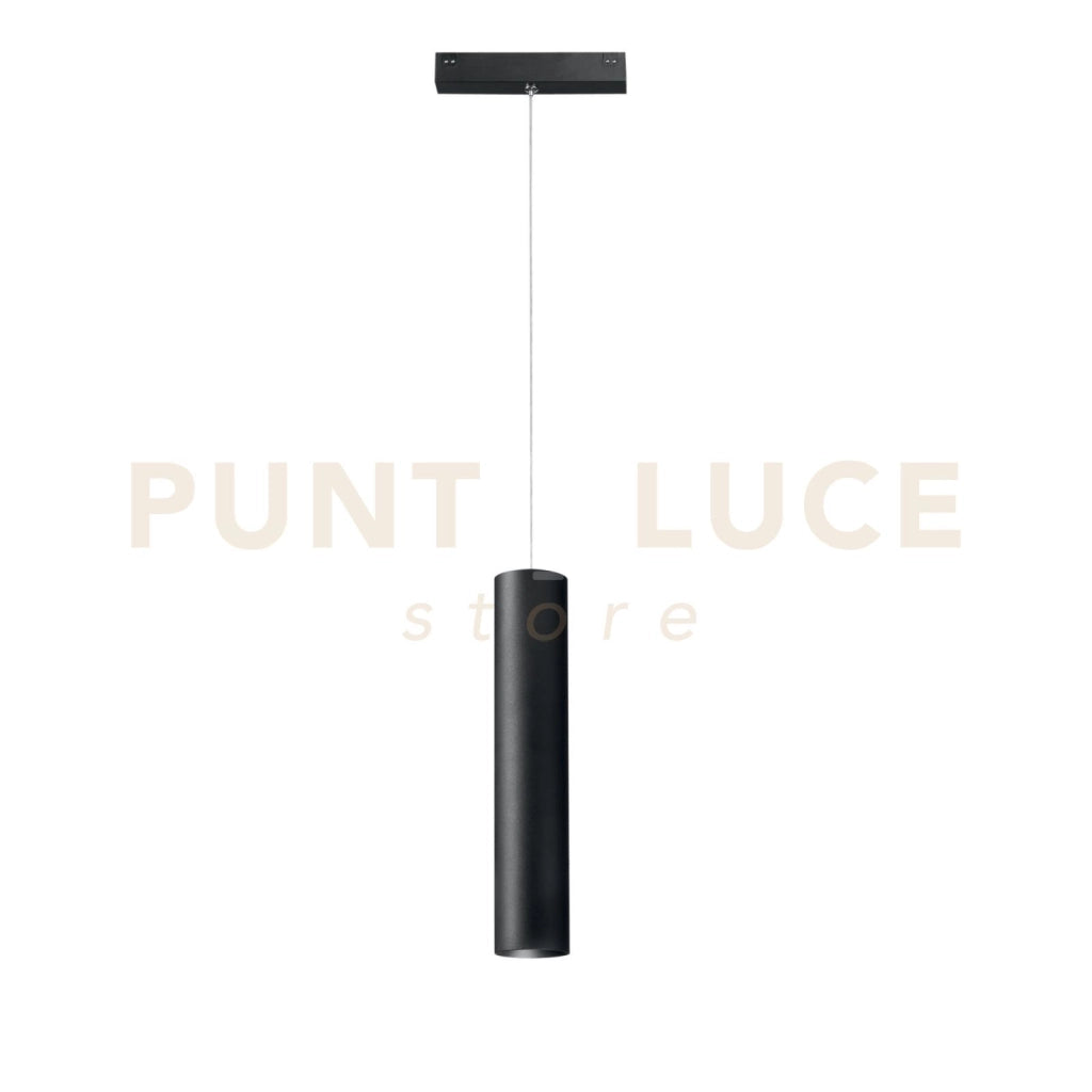 SOSPENSIONE DAVINCI TUBO NERO LED 48V 5W 500LM 3000K 30X16,1X6CM