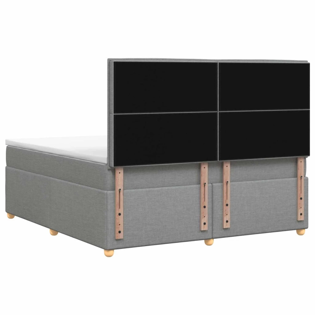 Letto box spring con materasso Grigio Chiaro 140 x 200 cm 3455357