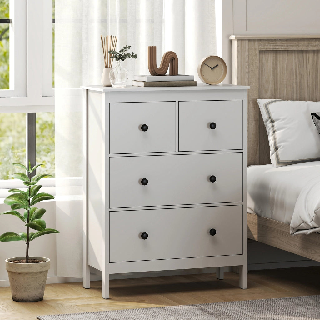 Cassettiera con 4 Cassetti ¨C Minimal ¨C Bianco