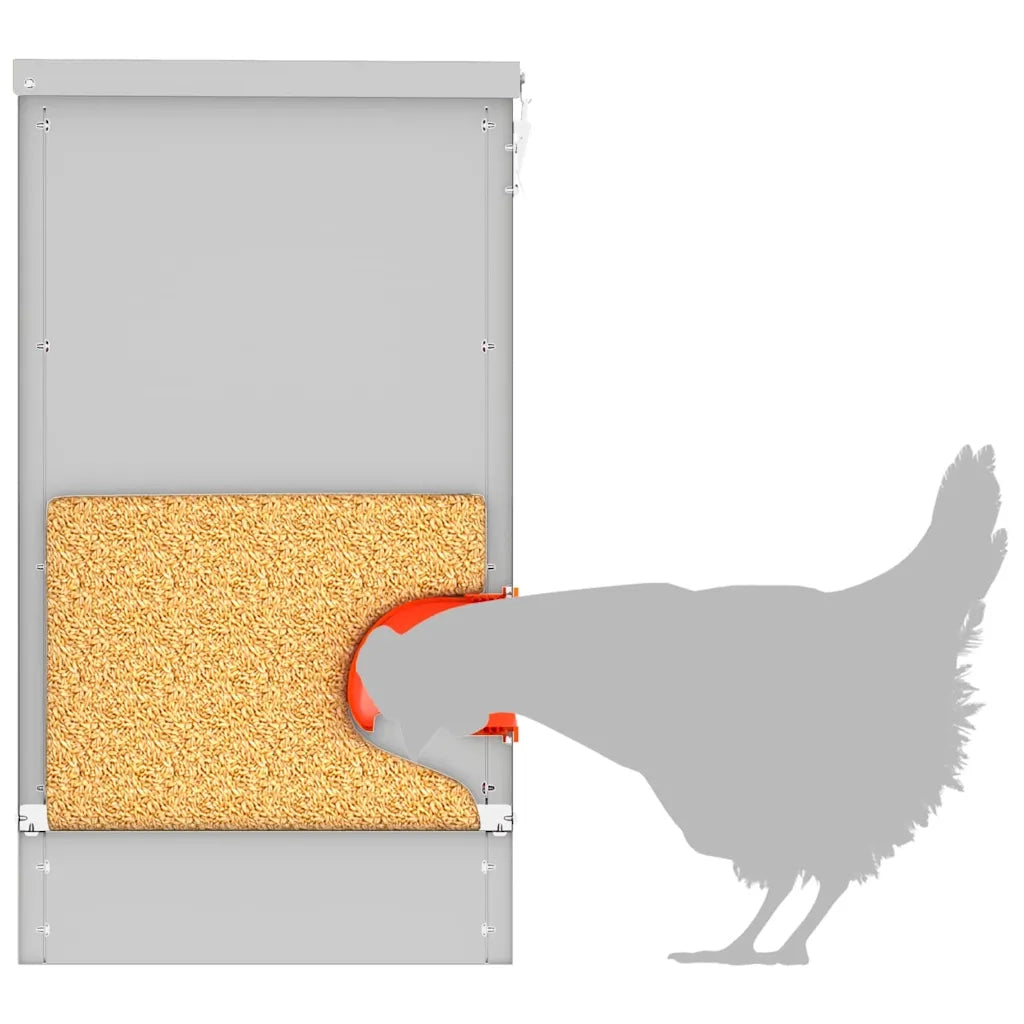 Feeder per pollo 2 pcs Argento 60,5 x 29 x 51 cm 879980
