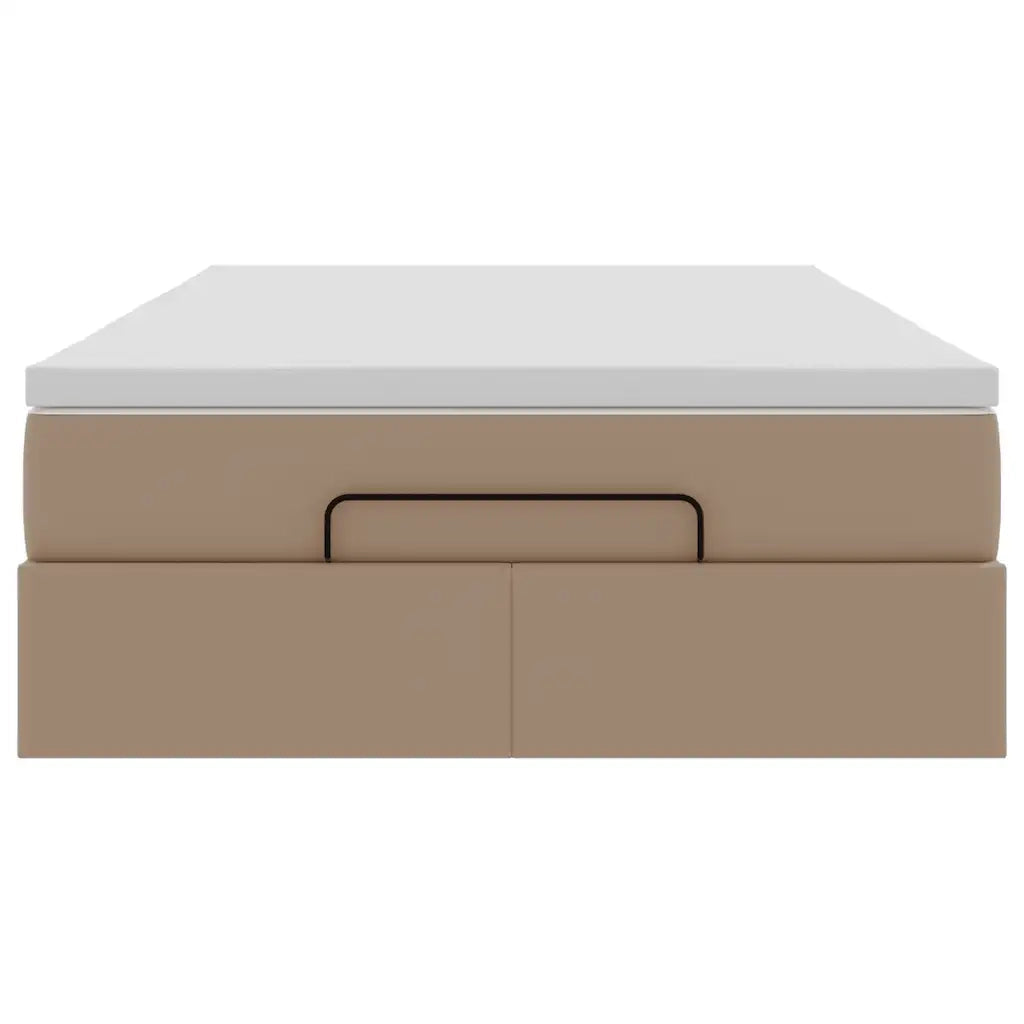 Struttura Letto Pouf con Materasso 120x200 cm Similpelle 3311035