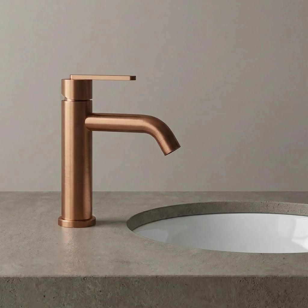 Rubinetto Da Bagno Rea Ontario Brush Copper