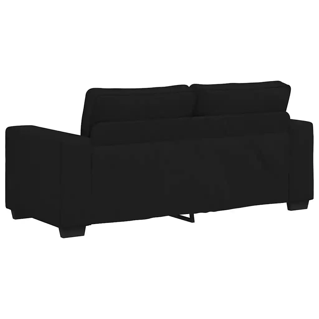 Divano a 2 Posti-Sofa 2 Posti Nero 120 cm in Tessuto 471838