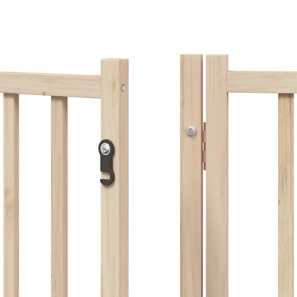 Cancello per Cani Porta Pieghevole 12 Pannelli 300 cm in Pioppo CFW5874108