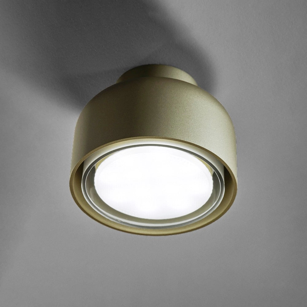 Plafoniera BOTTONE moderna in alluminio Sabbia 1xGX53