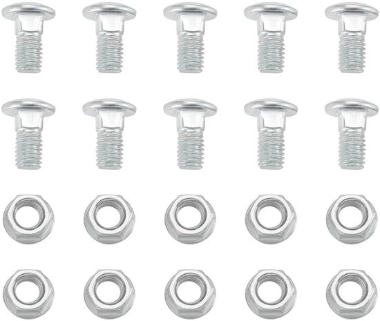 Serrature 100 set - Bucature/Mutture - M8x15mm - Adatti per canali cavi - Metallo - Resistenti allo scorrimento/Regolabili - Materiale di fissaggio