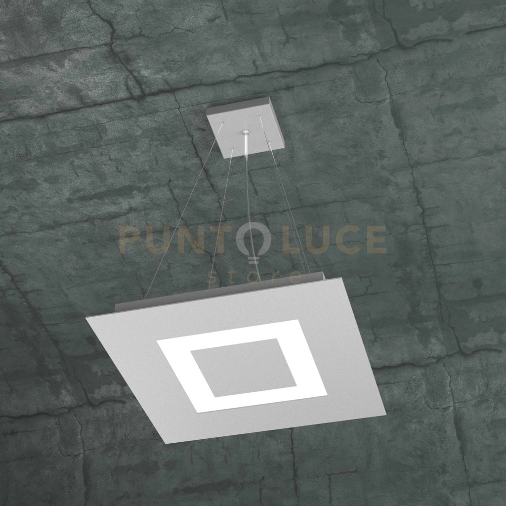 CARPET SOSPENSIONE 40X40 4 LUCI GRIGIO 1137-S40-GR