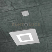 CARPET SOSPENSIONE 40X40 4 LUCI GRIGIO 1137-S40-GR