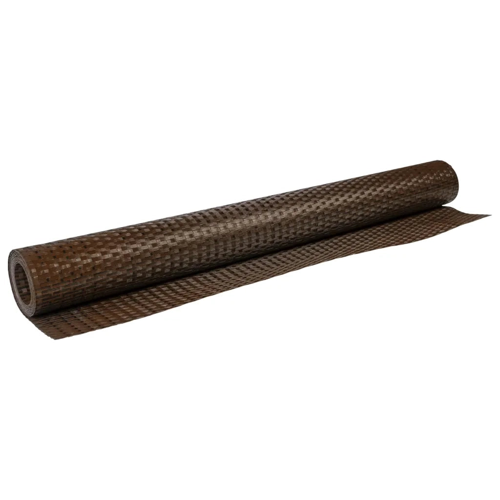 Schermo da balcone | Paravento da Balcone Marrone e Nero 400x80 cm in Polyrattan