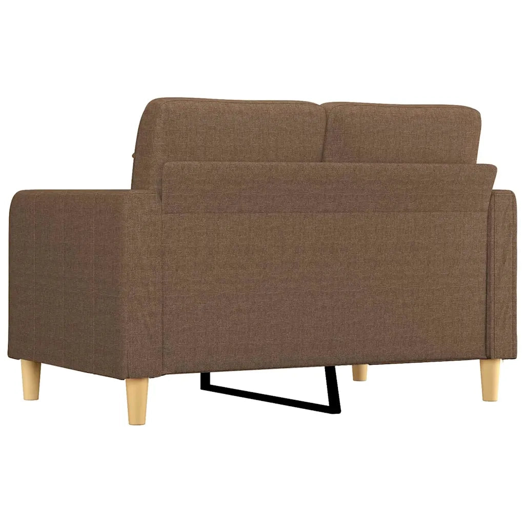 Divano a 2 Posti-Sofa 2 Posti Marrone 120 cm in Tessuto 411297