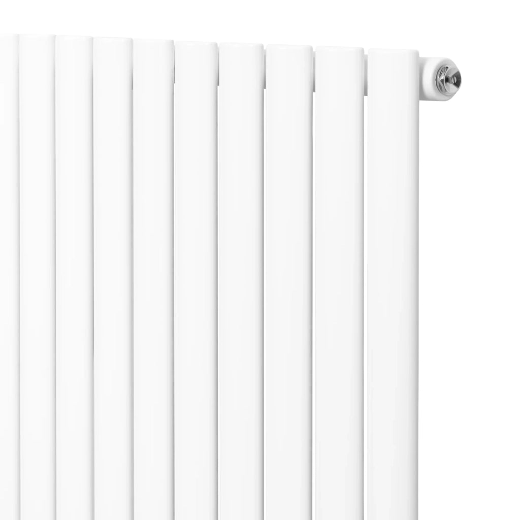 Radiatore Verticale Design Ovale Colonna Singola Bianco 1800x480 mm