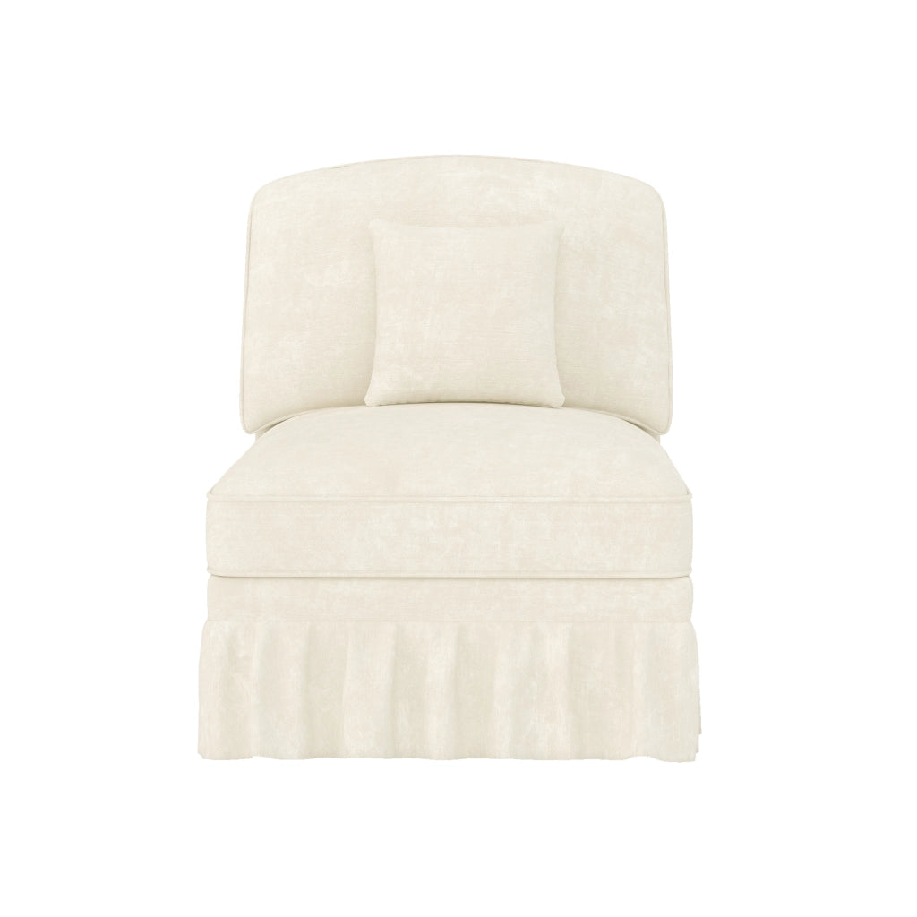 Divano senza braccioli Windsor - Zephmum- Chenille con cuscino