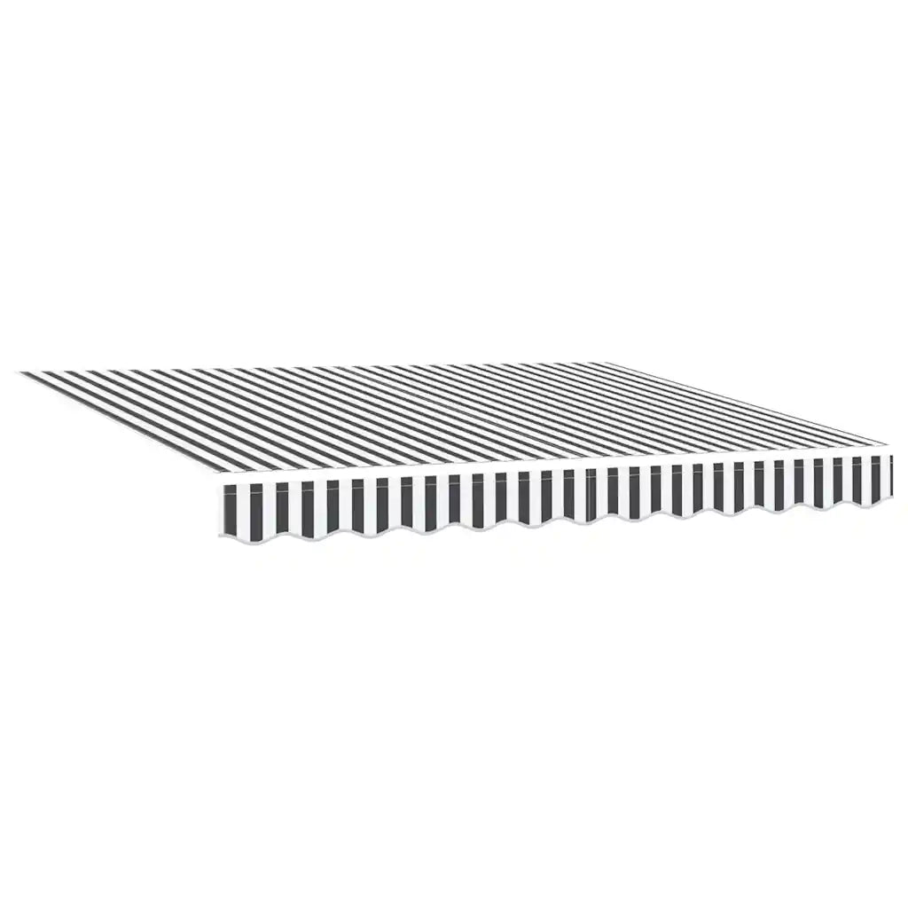 Tenda Retrattile Automatica LED Antracite e Bianco 300x250 cm 3310226