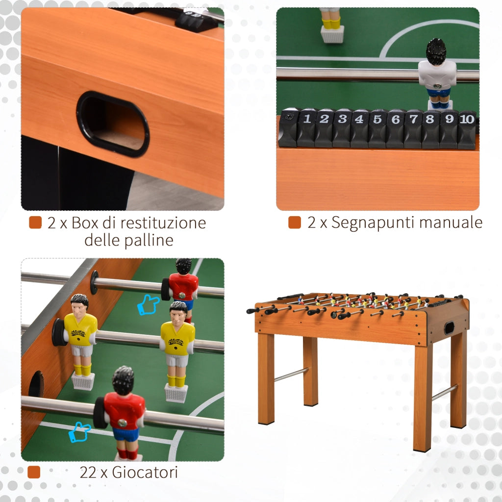 Tavolo Calciobalilla Professionale ¨C Minimal ¨C 122x61x80.7 cm