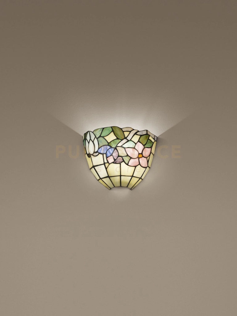 APPLIQUE TULIPANO IN VETRO TIFFANY 1 LUCE ATTACCO E27